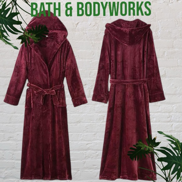 Bath & Bodyworks Other - 💤BATH & BODYWORKS S/M Hooded Robe wind colored gas belt and belt loops pockets